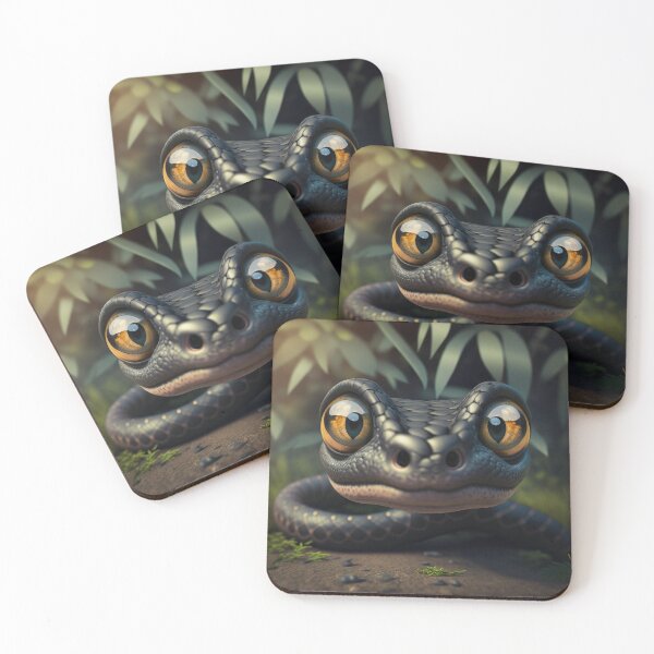 Item preview, Cartoon Animals | Big Eyes Snake designed and sold by NanarodsDesign.