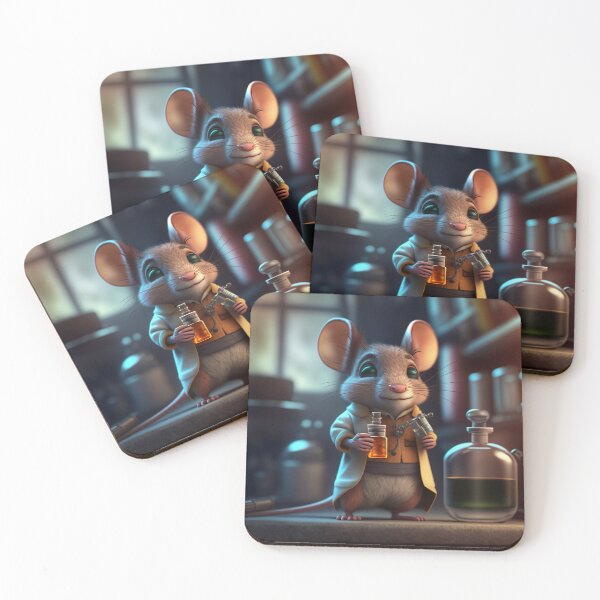 Item preview, Cartoon Animals | Biochemist Mouse designed and sold by NanarodsDesign.