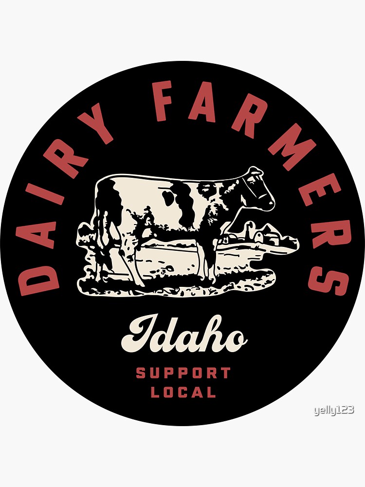 Idaho Cow Print Sticker