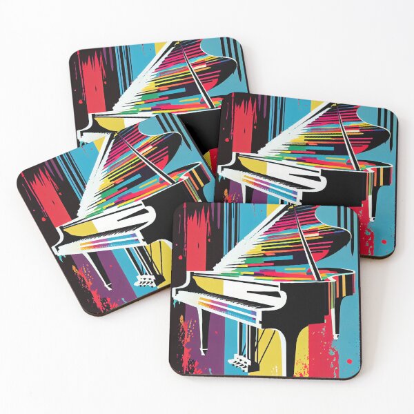 Item preview, Keyboard Kaleidoscope - Pop Art Piano  designed and sold by mcmtdesigns.