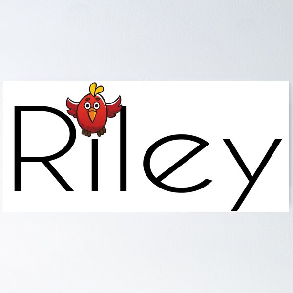 RILEY Baby Name Sign Gift' Poster, picture, metal print, paint by Ingo  Helmdach