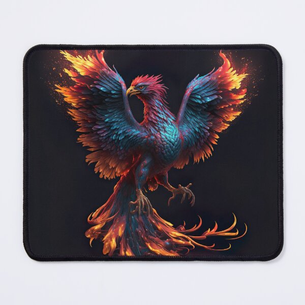Item preview, Colorful Art of burning Phoenix Bird designed and sold by NanarodsDesign.