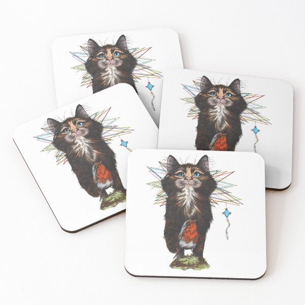 Item preview, cat and robin designed and sold by camarocaro.