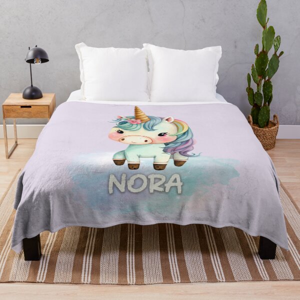 Item preview, Baby Unicorn Nora Girl Name designed and sold by dev11588.