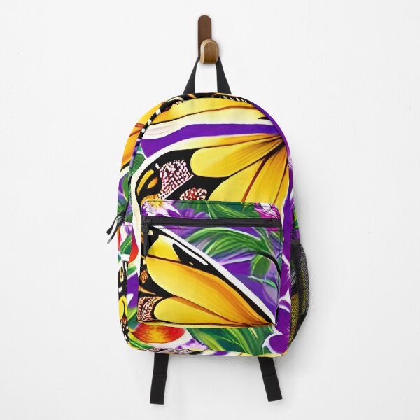 Item preview, Vibrant orange butterfly on purple designed and sold by scottanderson2.