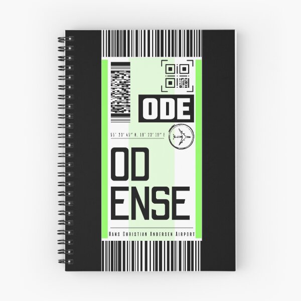 Item preview, ODENSE ODE Denmark classic luggage tag stickers designed and sold by LeddsoDello.