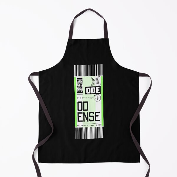 Item preview, ODENSE ODE Denmark classic luggage tag stickers designed and sold by LeddsoDello.