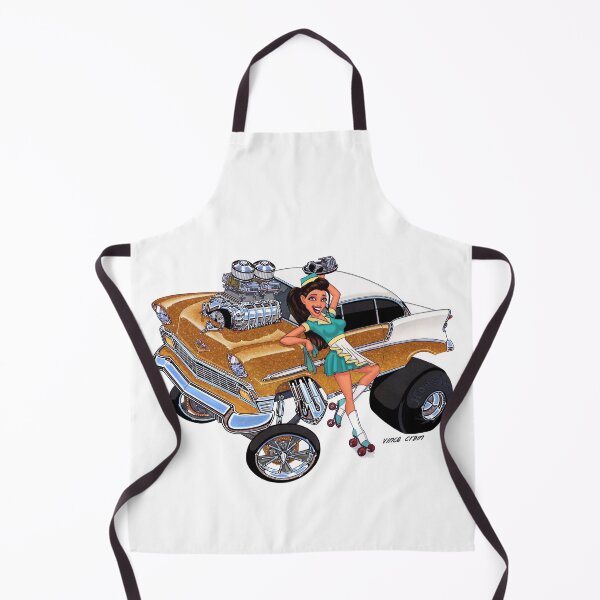 Item preview, Vince Crain High Octane gold white 1956 Gasser Old School designed and sold by vincecrain.