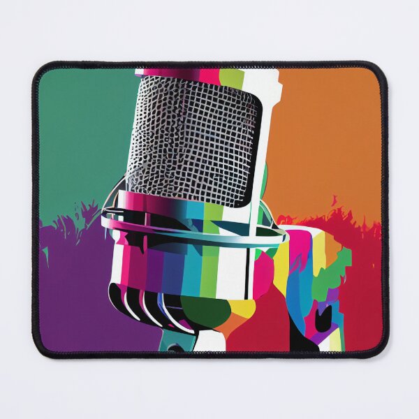 Item preview, Mic Magic - Pop Art Microphone Wall Art designed and sold by mcmtdesigns.