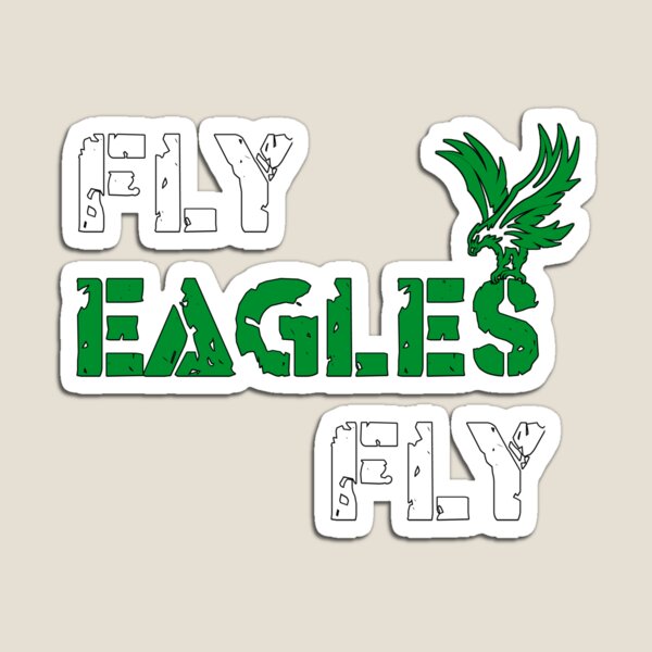 Philadelphia Eagles Retro Slogan Fly Eagles Fly Multi Magnet Sheet Shape  Cut