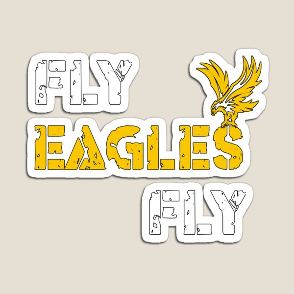 Philadelphia Eagles Retro Slogan Fly Eagles Fly Multi Magnet Sheet Shape  Cut