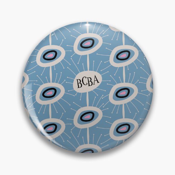 Item preview, Blue Retro Behavior Analyst Seamless Print designed and sold by abawizard.