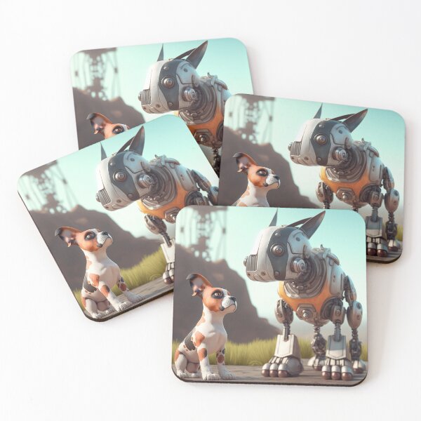 Item preview, Cartoon Animals | Dog and Robot Dog designed and sold by NanarodsDesign.