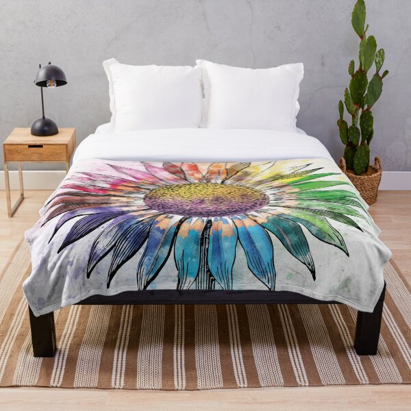 Item preview, Rainbow Sunflower [With Background] designed and sold by Kristine Slipson.