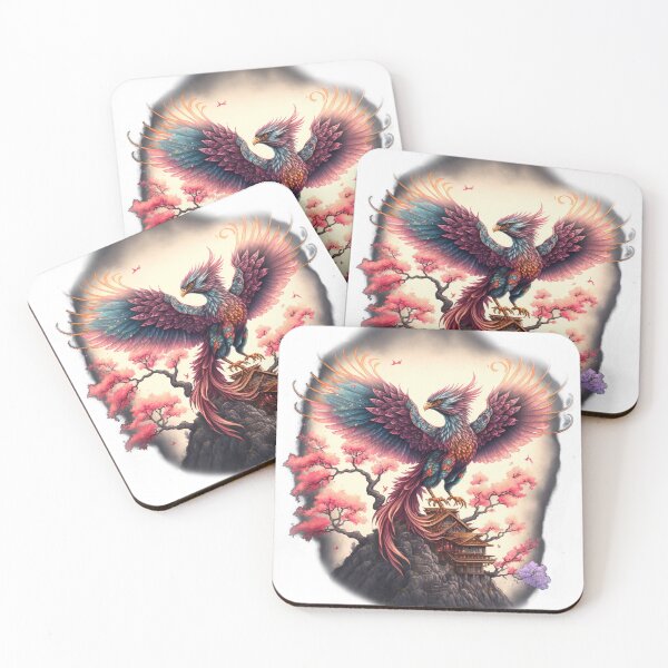 Item preview, Phoenix | Minka with Cherry Blossom designed and sold by NanarodsDesign.