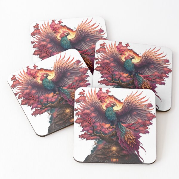 Item preview, Phoenix on Cherry Blossom Tree at Minka designed and sold by NanarodsDesign.