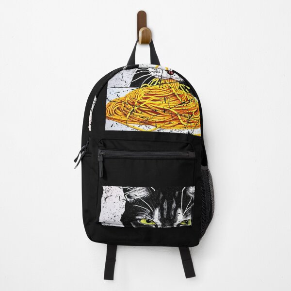 Aperçu de l'œuvre Chat mangeant des spaghettis T-shirt créée et vendue par Larcossee ⭐⭐⭐⭐⭐.