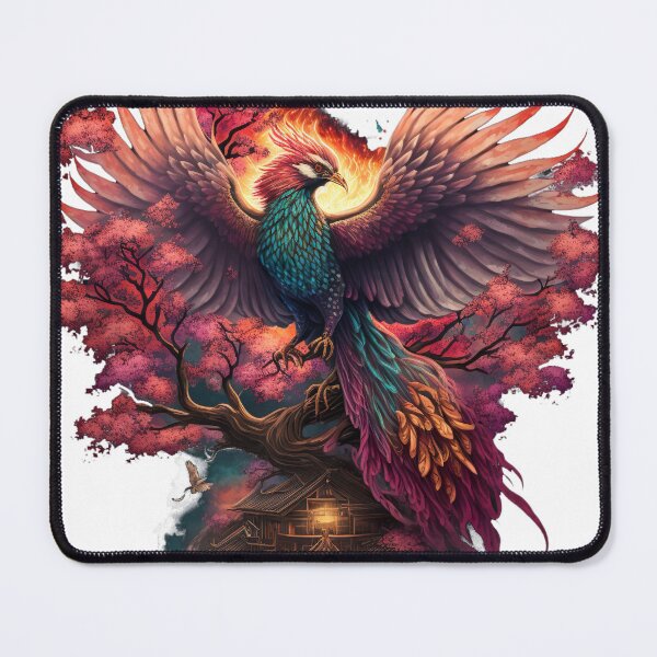 Item preview, Phoenix on Cherry Blossom Tree at Minka designed and sold by NanarodsDesign.