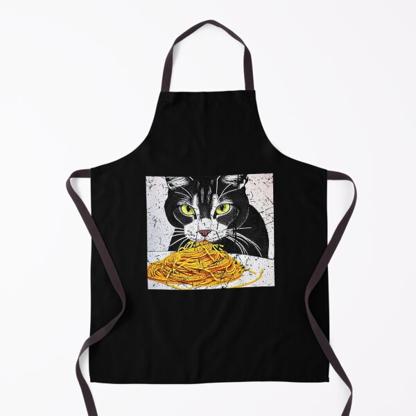 Aperçu de l'œuvre Chat mangeant des spaghettis T-shirt créée et vendue par Larcossee ⭐⭐⭐⭐⭐.