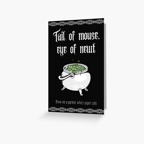 Item preview, Tail of mouse, eye of newt Goth Valentines designed and sold by mitchiemitch23.