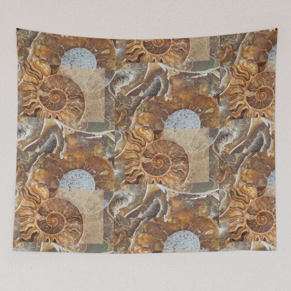Item preview, Prehistoric Shell Fossils Montage Assemblage Color Design  designed and sold by EarthArtDesigns.