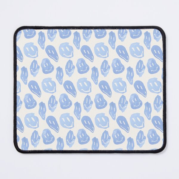 Item preview, Caras sonrientes funky de acuarela azul designed and sold by katemdesign.