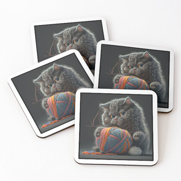 Item preview, Funny And Cute Cat With A Ball Of Wool designed and sold by LiveItNow.