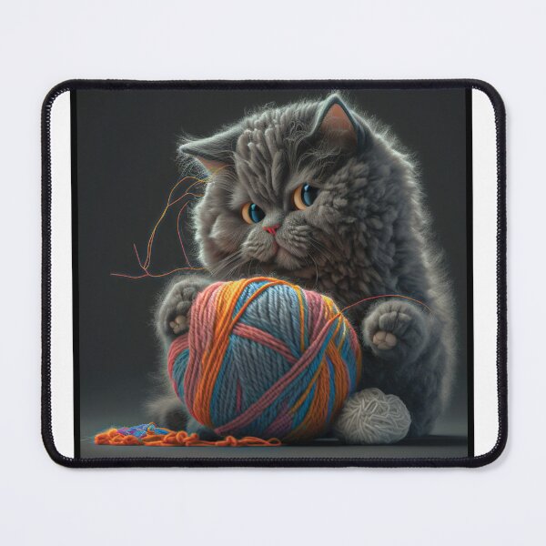 Item preview, Funny And Cute Cat With A Ball Of Wool designed and sold by LiveItNow.