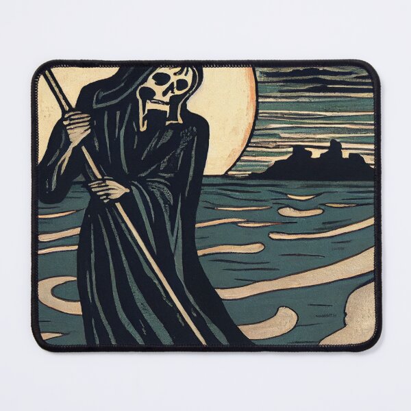 Item preview, Grim Greeting - A Reaper Wall Art designed and sold by mcmtdesigns.