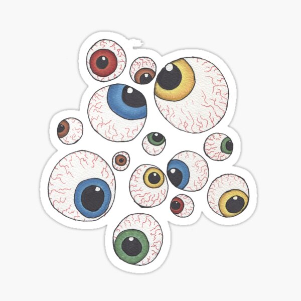 Eyeball Sticker Set Sticker for Sale by Tierney Snails