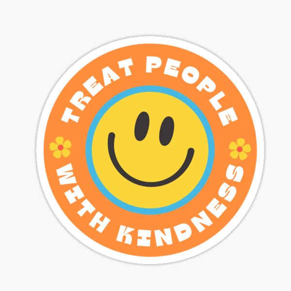 Vista previa del artículo con la obra «Tratar a las personas con amabilidad sonriente.», diseñado y vendido por emma-duv-.