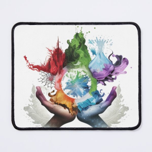Item preview, Five Elements Abstract in My Hands designed and sold by AliensWin.