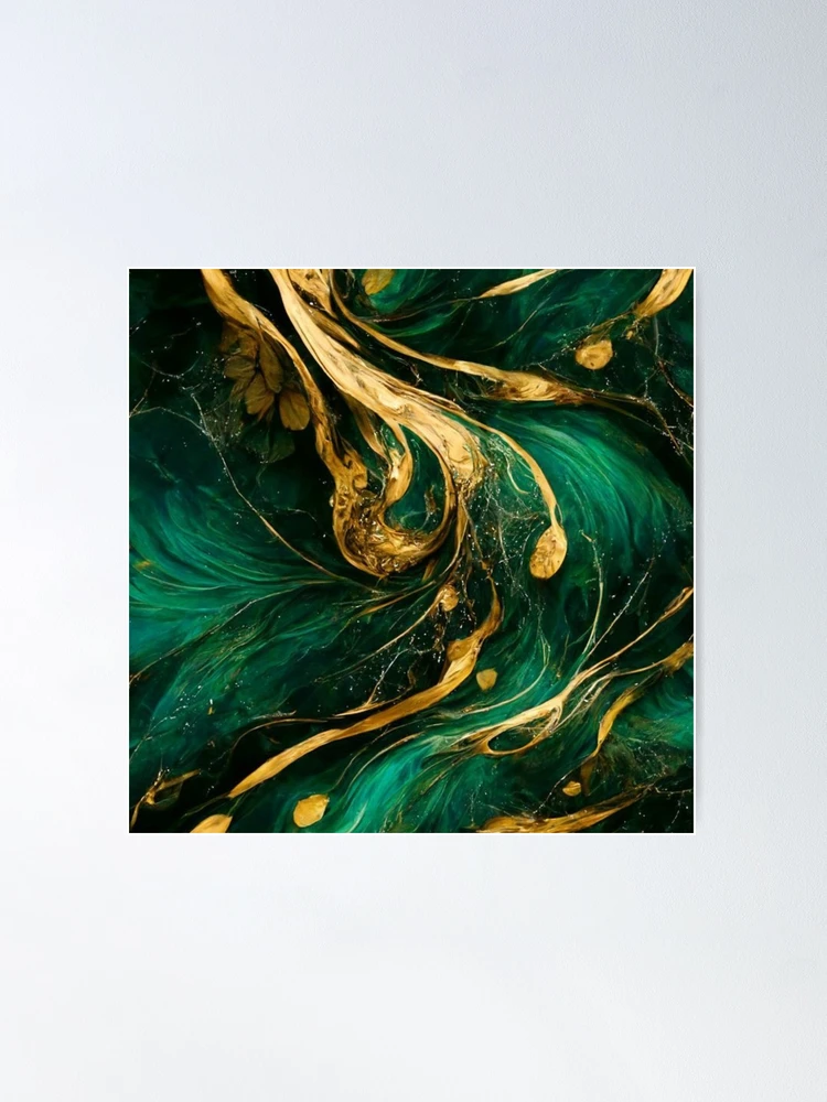 by and marble gold | Poster HadeeeeL print\