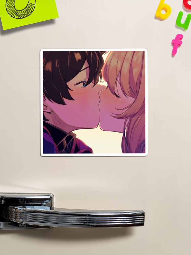 Kiss, manga, anime, cute couple, 14th February  Art Print for Sale by  Valentina Egina