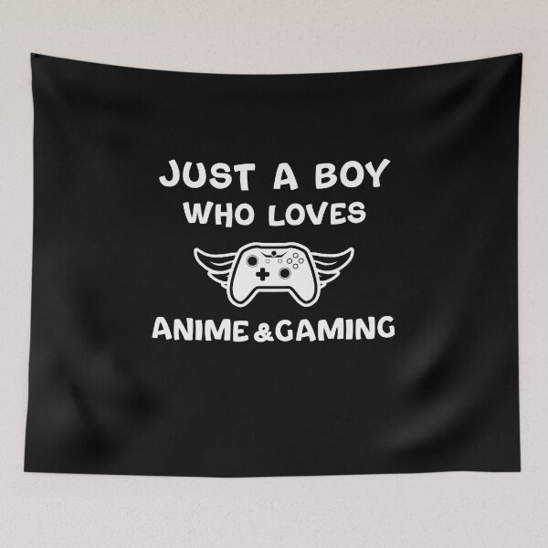 Item preview, Just A Boy Who Loves Anime And Gaming designed and sold by yssnyd.