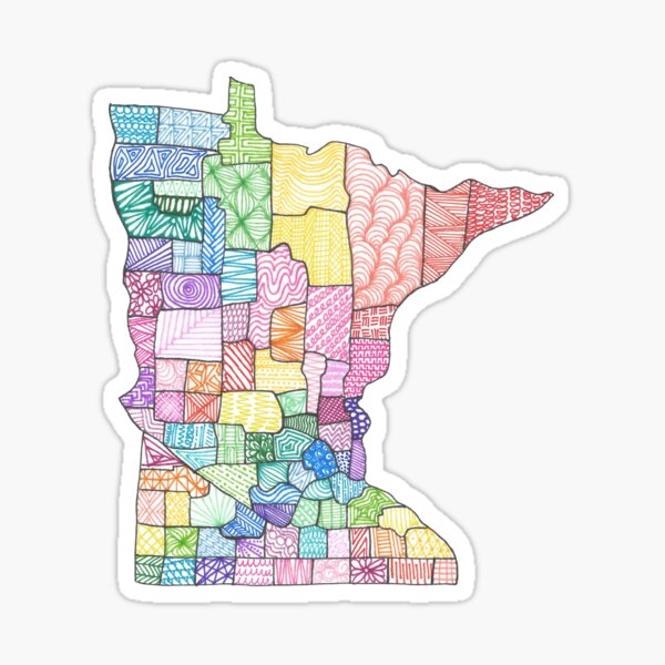Item preview, Minnesota Zentangle designed and sold by emilydoodles.
