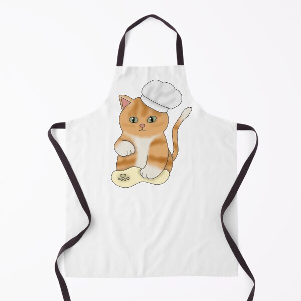 Item preview, Cat making biscuits (fluffy orange cat) designed and sold by Becky-Marie.