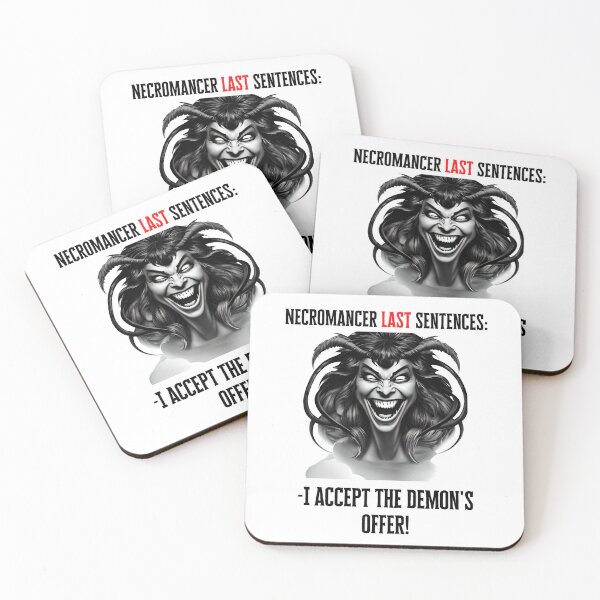 Item preview, Dungeons and Dragons Necromancer Last Sentences Funny Fantasy Art 2023 designed and sold by Soul-Crumbs.
