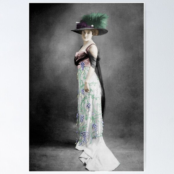 Edwardian Fashion Poster for Sale by princessbunhead