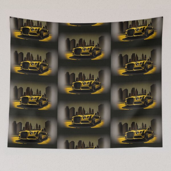 Item preview, Yellow Luxury Car  designed and sold by TheVaultArt.
