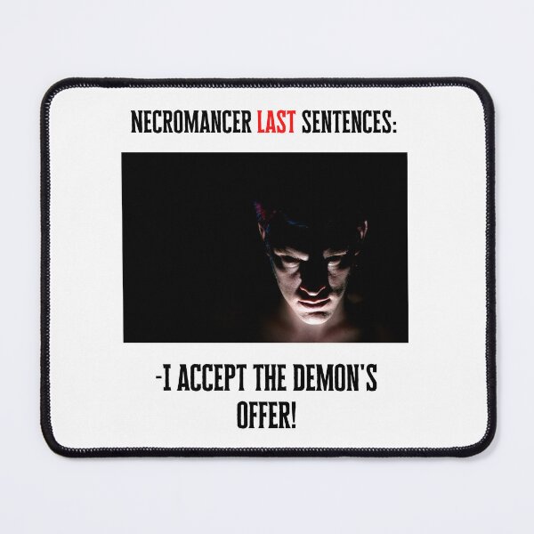 Item preview, Dungeons and Dragons Necromancer Last sentences Funny Fantasy Art 2023 concept designed and sold by Soul-Crumbs.