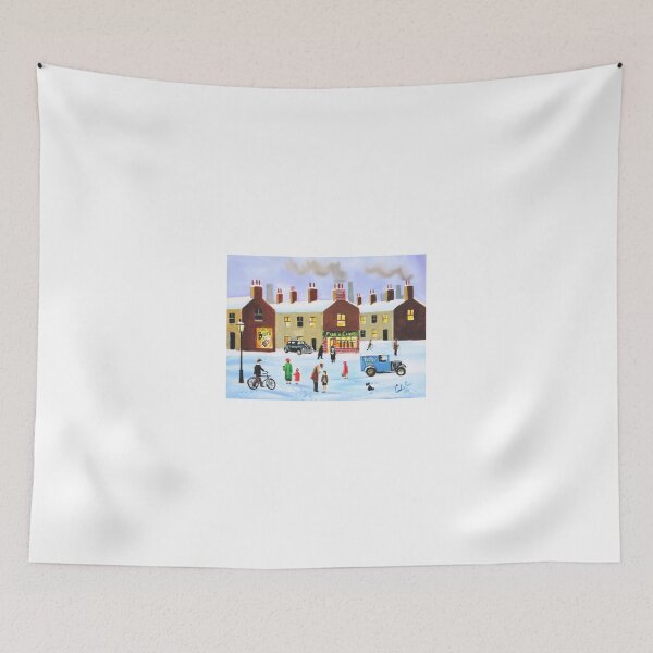 Item preview, Lowry inspired street scene in winter designed and sold by GORDON BRUCE ART.