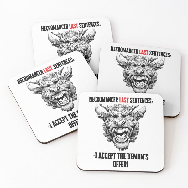 Item preview, Dungeons and Dragons Necromancer Last sentences Funny Fantasy Art 2023 concept 2 designed and sold by Soul-Crumbs.