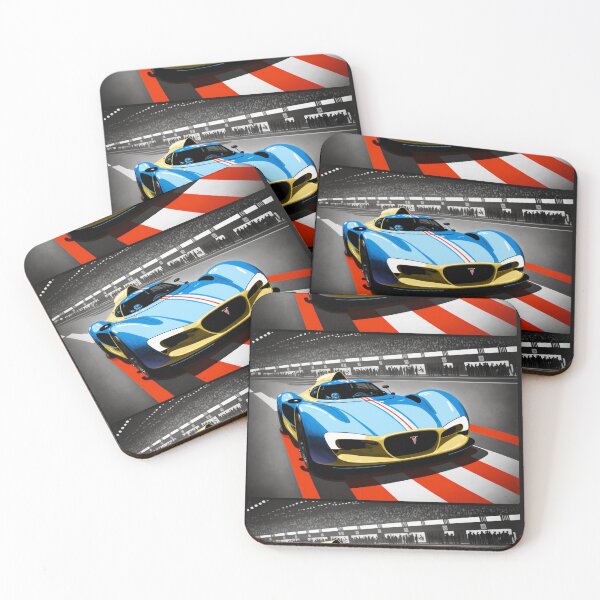 Item preview, Blue Race Car  designed and sold by TheVaultArt.