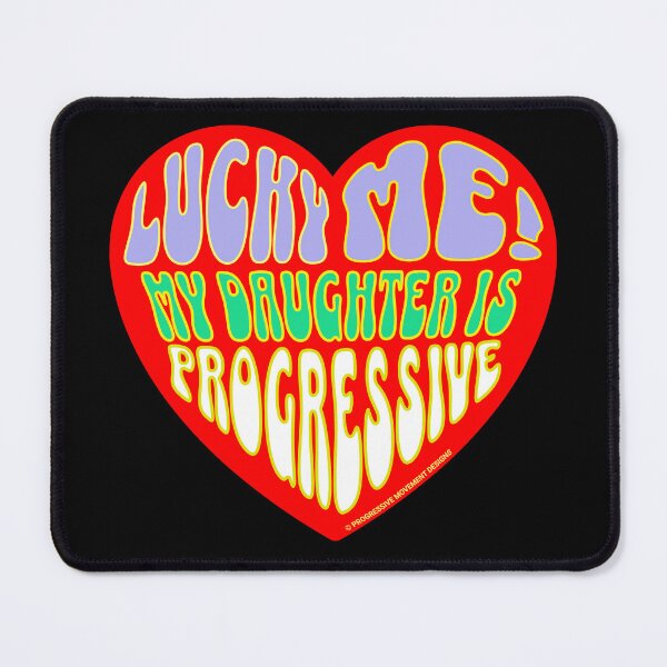 Item preview, PMD00322 Progressive Movement Designs Valentine heart funny Valentines v22 for lucky progressives with loving family or parents with daughter designed and sold by ProgressiveLeft.