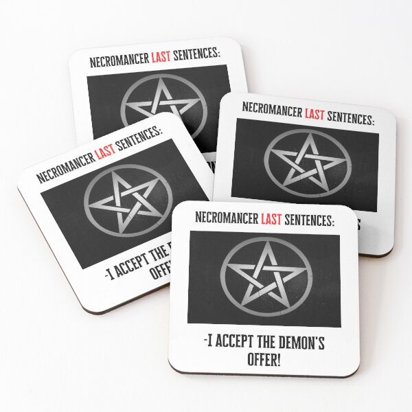 Item preview, Dungeons and Dragons Necromancer Last sentences Funny Fantasy Art 2023 concept 5 designed and sold by Soul-Crumbs.