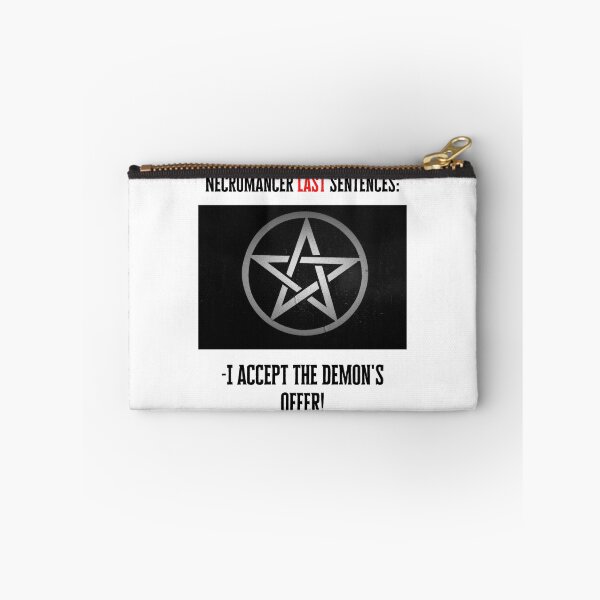 Item preview, Dungeons and Dragons Necromancer Last sentences Funny Fantasy Art 2023 concept 5 designed and sold by Soul-Crumbs.