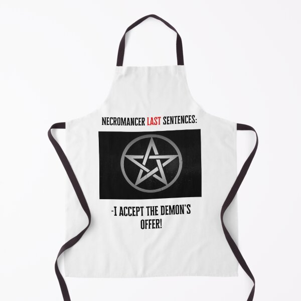 Item preview, Dungeons and Dragons Necromancer Last sentences Funny Fantasy Art 2023 concept 5 designed and sold by Soul-Crumbs.