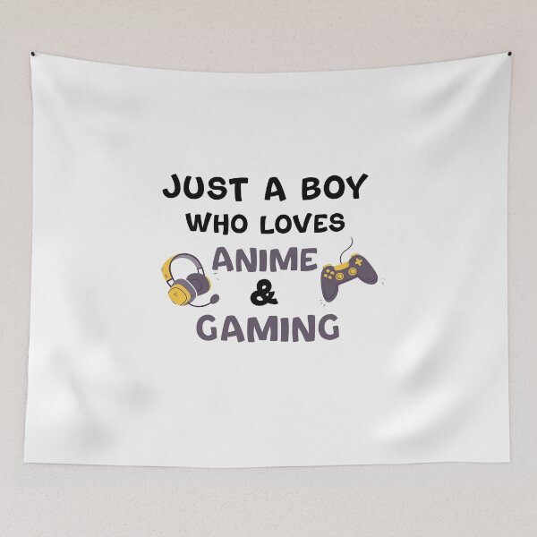 Item preview, Lovers Anime And Gaming, Just A Boy Who Loves Anime And Gaming designed and sold by yssnyd.