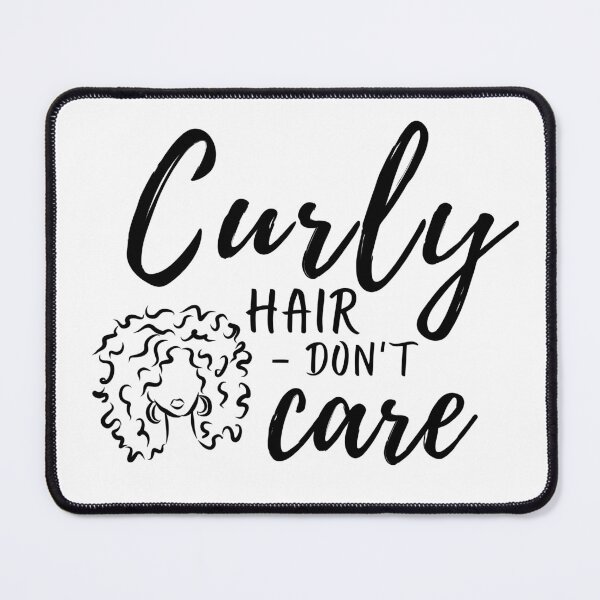 Item preview, Curly Hair - Don't Care (Hoops) designed and sold by Curly-Cuties.